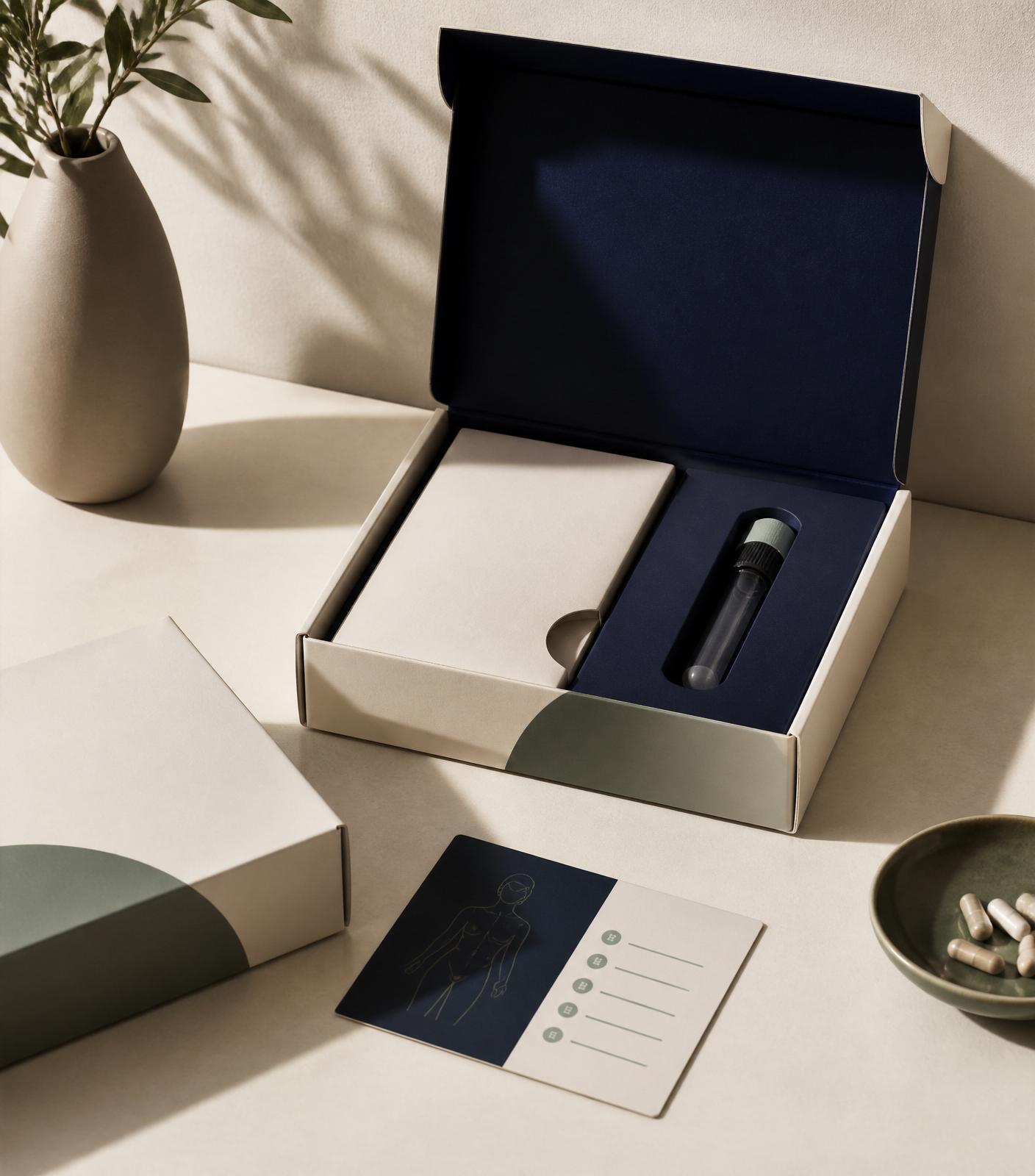 Kouros Health private at-home testing kit